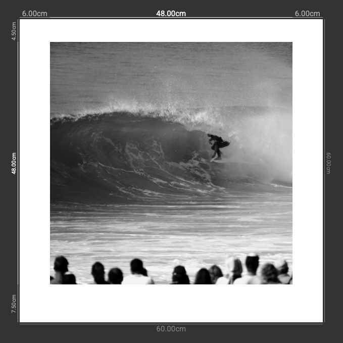 SurfMonochrome#1 – Tirage photo Fine Art vague en monochrome – Véronique Botella Photography