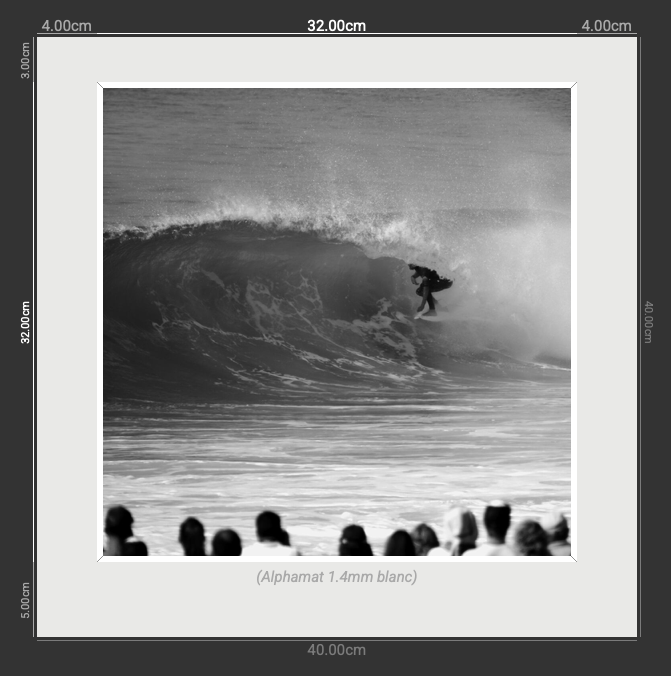 SurfMonochrome#1 – Tirage photo Fine Art vague en monochrome – Véronique Botella Photography
