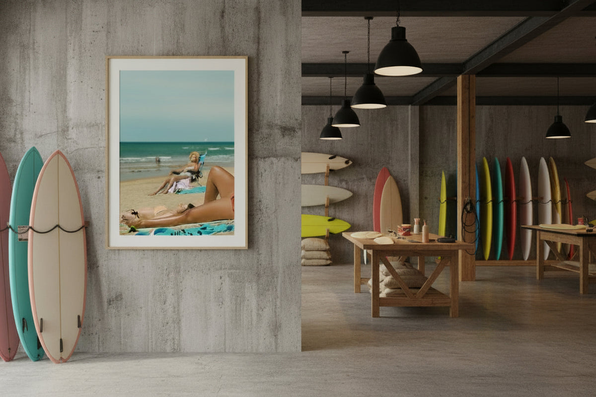 Photographie Fine Art, œuvre d'art, plage,  Océan, Surf, Pays Basque, couleurs POP, Véronique Botella Photography