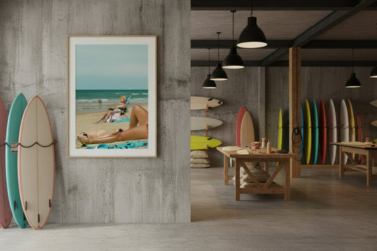 Photographie Fine Art, œuvre d'art, plage,  Océan, Surf, Pays Basque, couleurs POP, Véronique Botella Photography